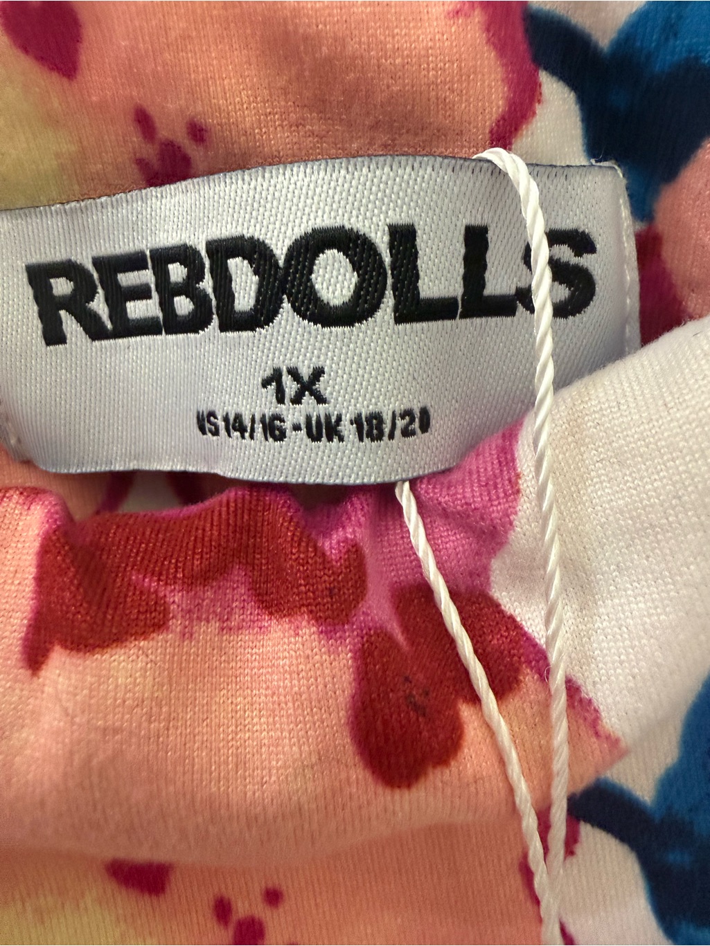 Rebdolls New With Tags Pink Multi Floral Tie-Shoulder Maxi Dress — image 5 of 8